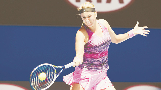 Radwansa biến Azarenka thành cựu vô địch. ảnh: ausopen