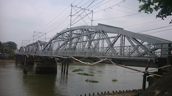 Cầu Rạch Cát nơi xảy ra vụ tai nạn.