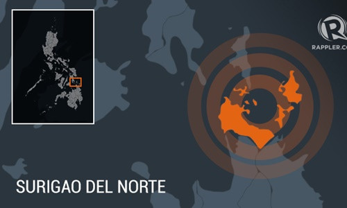 Động đất ở Surigao, Philippines. Đồ họa: Rappler.