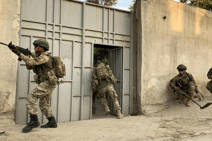 Lực lượng Thổ Nhĩ Kỳ ở Syria hồi tháng 10 năm nay. (Ảnh: Xinhua)