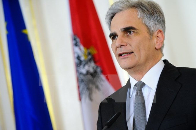 Thủ tướng Áo Werner Faymann. (Nguồn: THX/TTXVN)