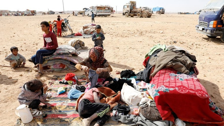 Người tị nạn ở Syria. Ảnh: Reuters