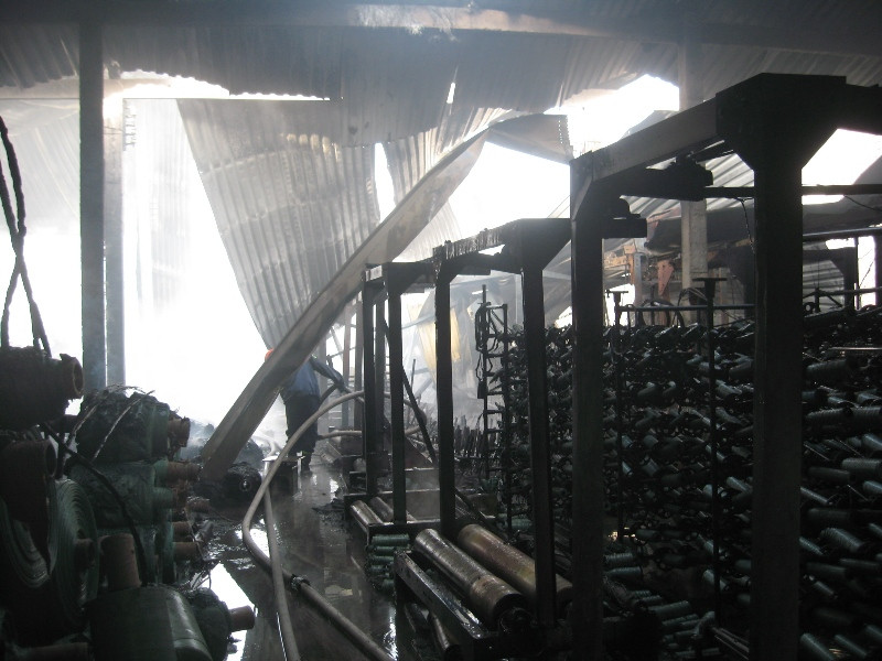 Hiện trường vụ cháy.