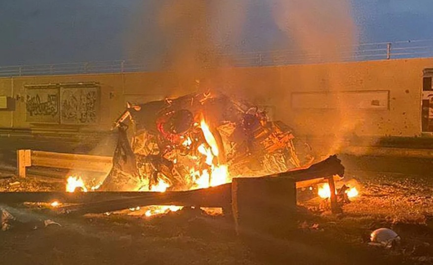 Hiện trường vụ ám sát tướng Iran Soleimani