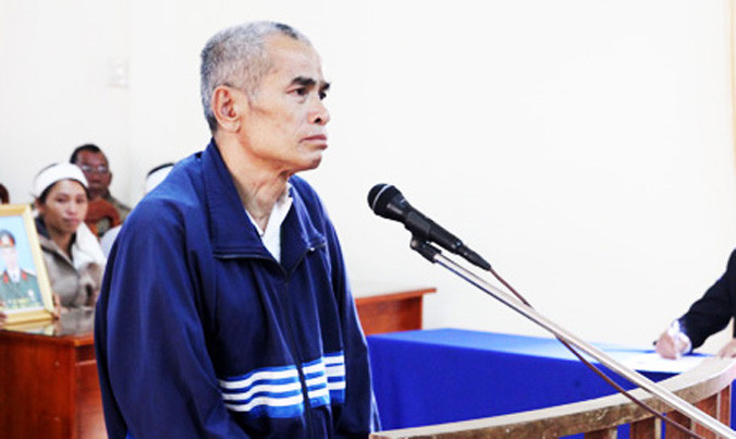 Bị cáo Yêm tại phiên tòa.