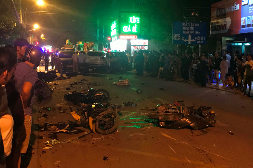 Hiện trường tai nạn.