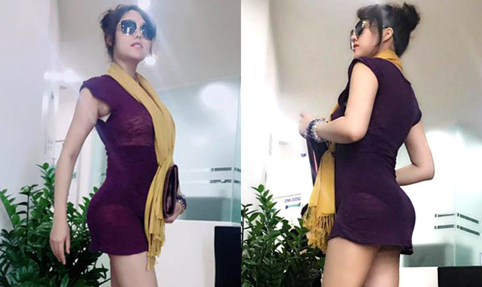 Phi Thanh Vân diện váy mỏng, khoe vòng 3 ‘khủng’ 