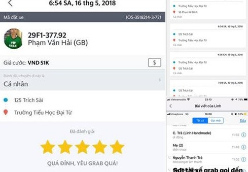 Thông tin chia sẻ trên mạng.