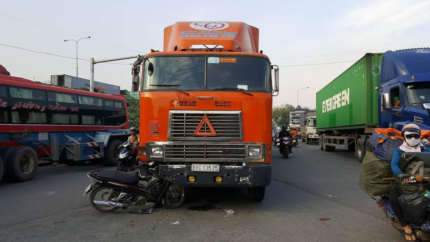 Hiện trường vụ tai nạn.