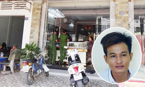 Đối tượng Cương và tiệm vàng nơi xảy ra vụ đột nhập