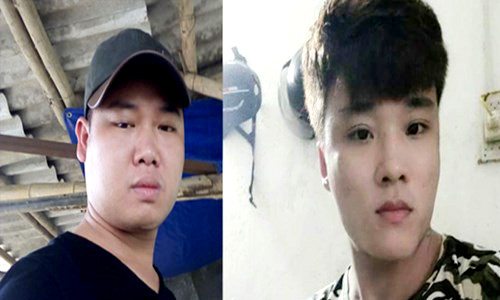 Hai đối tượng Hòa,Tuân và dụng cụ đi trộm cắp bị thu giữ