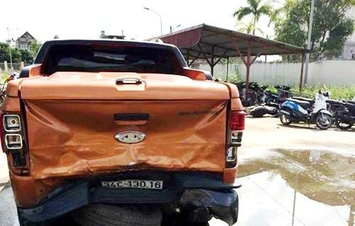 Phương tiện gây án của Nguyễn Văn Thắng bị công an Hải Dương tạm giữ