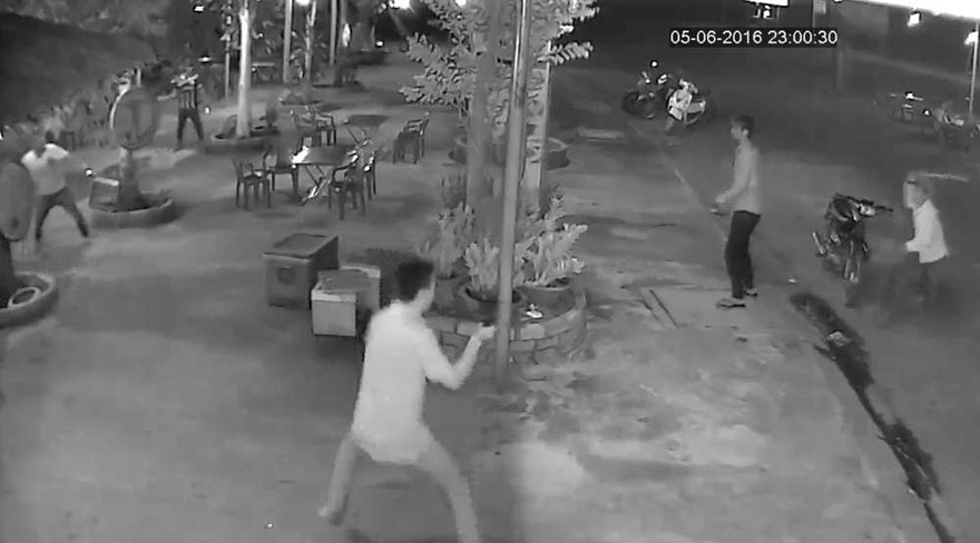 Hình trích xuất do công an huyện Bến Lức cung cấp