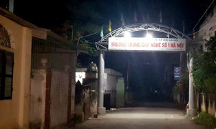 Trường trung cấp nghể số 1 - nơi xảy ra vụ việc. Ảnh: Đoàn Tuấn 