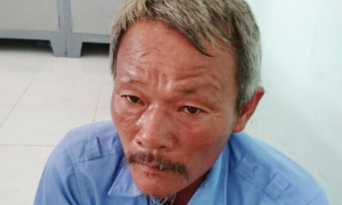 Đối tượng Nguyễn Văn Son tại cơ quan công an - Ảnh: Thiên Long