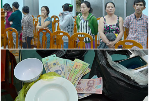 Các đối tượng và tang vật