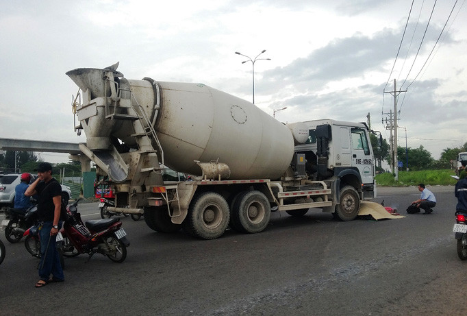 HIện trường vụ tai nạn.