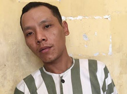 Quý tại cơ quan điều tra. Ảnh: C.A