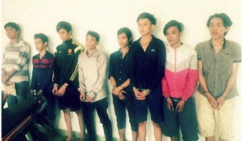 Các nghi can trong băng trộm. Ảnh: C.A