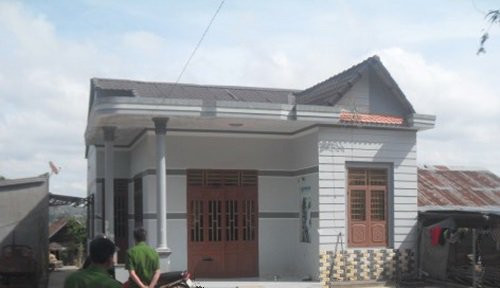 Ngôi nhà nơi xảy ra vụ trộm