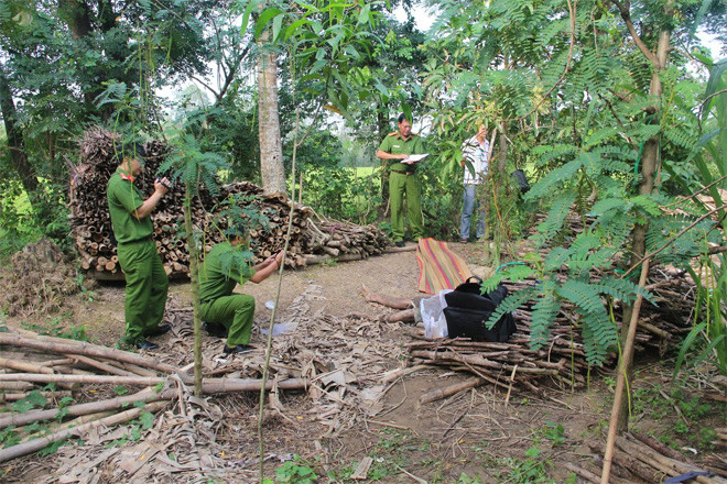 Lực lượng chức năng khám nghiệm hiện trường làm rõ nguyên nhân dẫn đến cái chết của anh Thảo