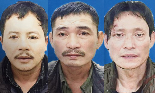 Ba nghi phạm trong vụ án. Ảnh: Zing