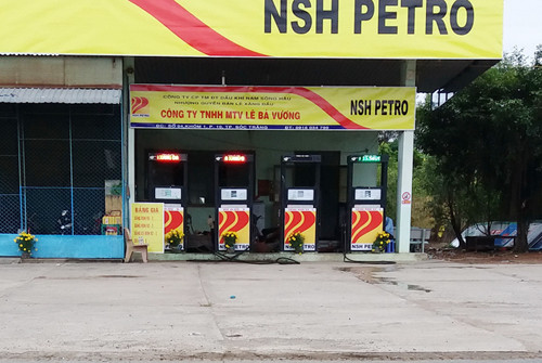 Trạm xăng dầu của gia đình nạn nhân. Ảnh: Phúc Hưng