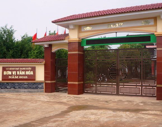 UBND xã Trung Thành, nơi xảy ra sự việc