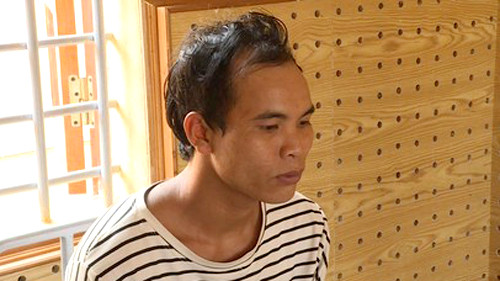 Đối tượng Y Đoan tại cơ quan Công an