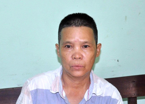 Bà Chi tại cơ quan công an