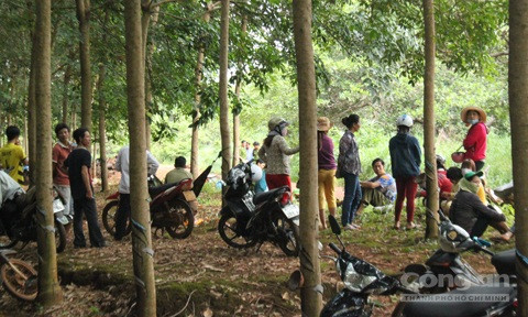 Hiện trường vụ án mạng. Ảnh: Oanh Nguyễn.