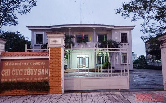 Trụ sở làm việc của Chi cục Thủy sản Quảng Nam. Ảnh: ND