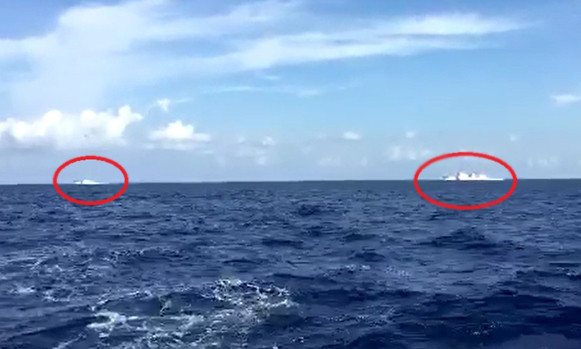 Hai tàu hải cảnh của Trung Quốc.