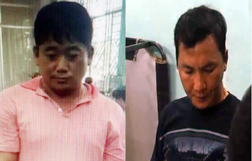 Trần Xuân Dũng (trái sang) được tòa cho đi giám định tâm thần. Ảnh: CA