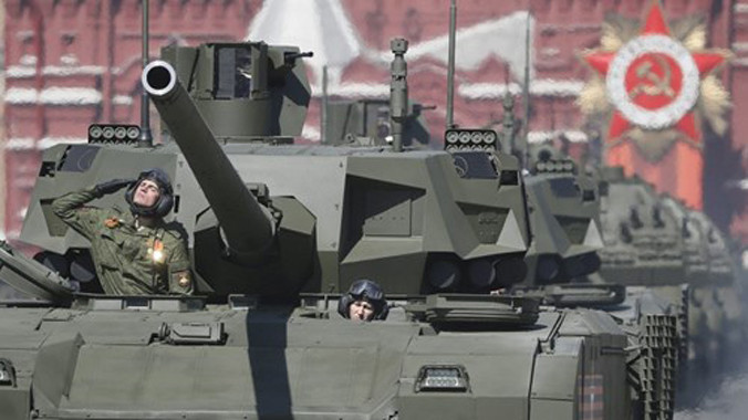 Siêu tăng chiến đấu chủ lực T-14 Armata của Quân đội Nga. 