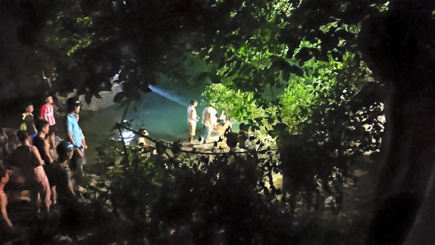 Hiện trường vụ đuối nước tại Mỏ Heo, Đồng Tân. Ảnh: TL.