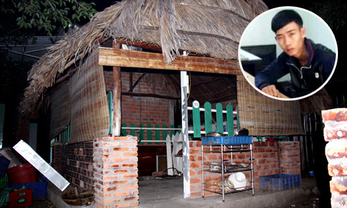 Kẻ giết vợ và căn chòi nơi đối tượng này lẩn trốn sau khi gây án