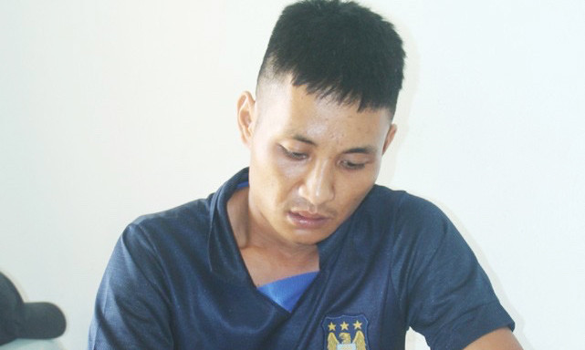 Đối tượng Nguyễn Văn Vũ viết tường trình tại cơ quan Công an