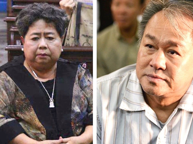 Bà Hứa Thị Phấn và ông Phạm Công Danh tại phiên toà sơ thẩm