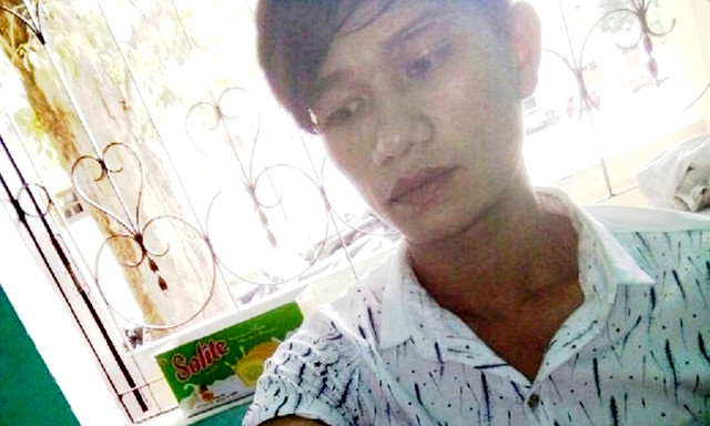 Đối tượng Nam tại cơ quan công an