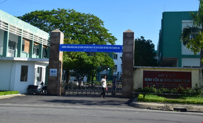 V. đang được điều trị tại BV Đa khoa Quảng Nam