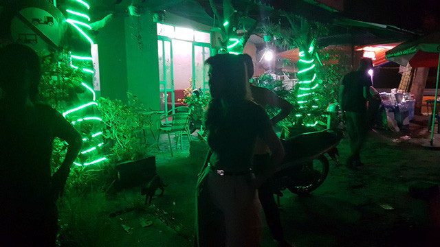 Quán cà phê - nơi đối tượng Dũng bị bắt 