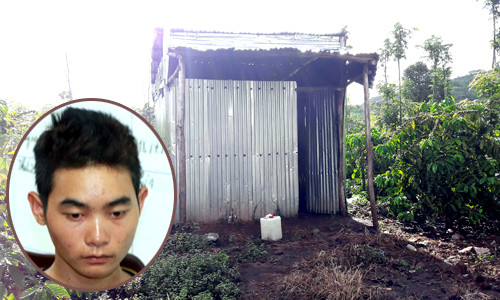 Kẻ sát hại bé gái 7 tuổi và ngôi nhà hoang nơi nghi can này lẩn trốn và bị bắt.