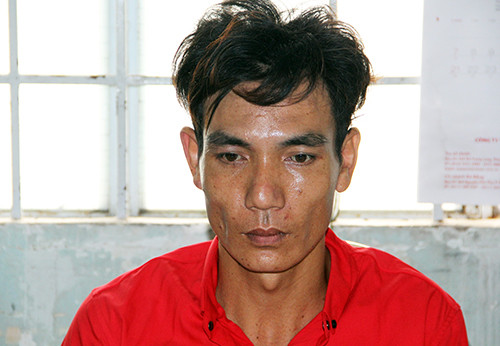 Kẻ trộm mang 2 tiền án bị bắt. Ảnh: Hồng Tuyết