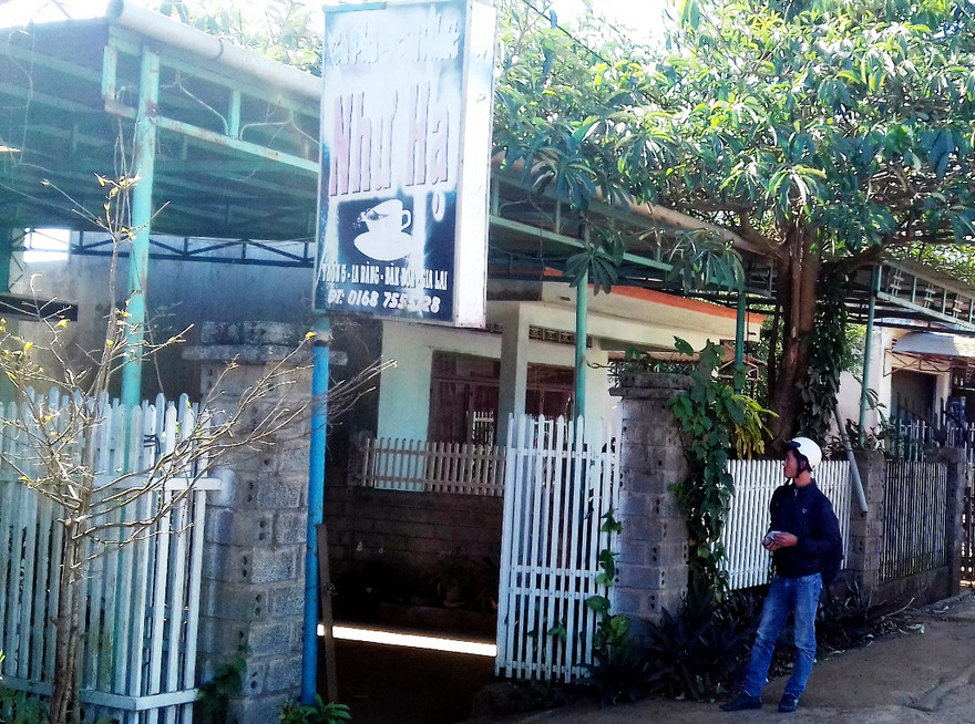 Quán cà phê Như Hạ, nơi xảy ra vụ án.