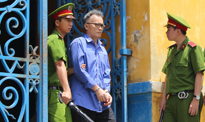 Nguyên giám đốc Cty CP TPCN Sài Gòn, ông Lê Dũng nay lãnh án chung thân. Ảnh: Tân Châu.
