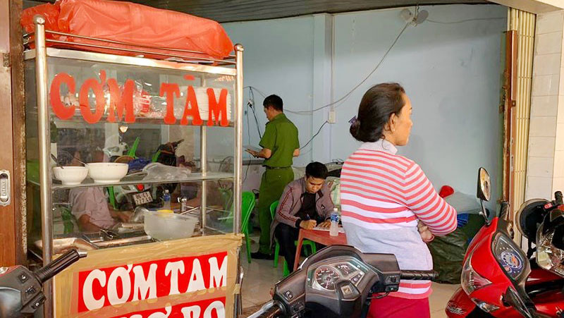 Hiện trường nơi nhóm đòi nợ thuê gây án