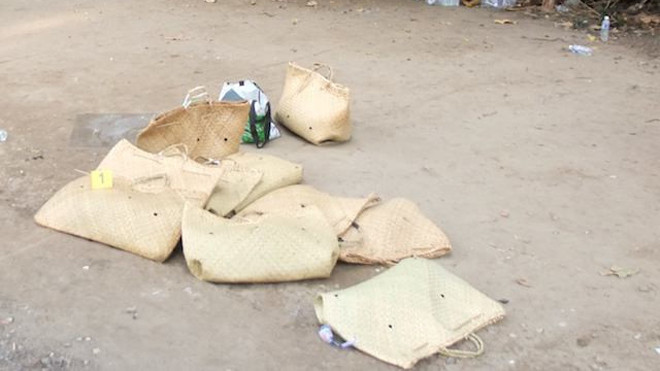 Hiện trường đá gà, nơi nhóm người bỏ chạy khi cảnh sát đến