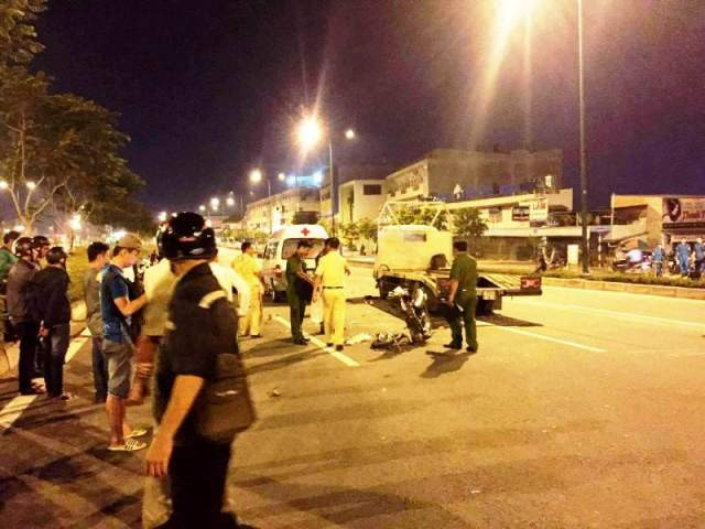 Hiện trường vụ tai nạn. Ảnh: C.T.