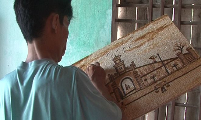 Lê Trường Giang và những bức tranh gạo